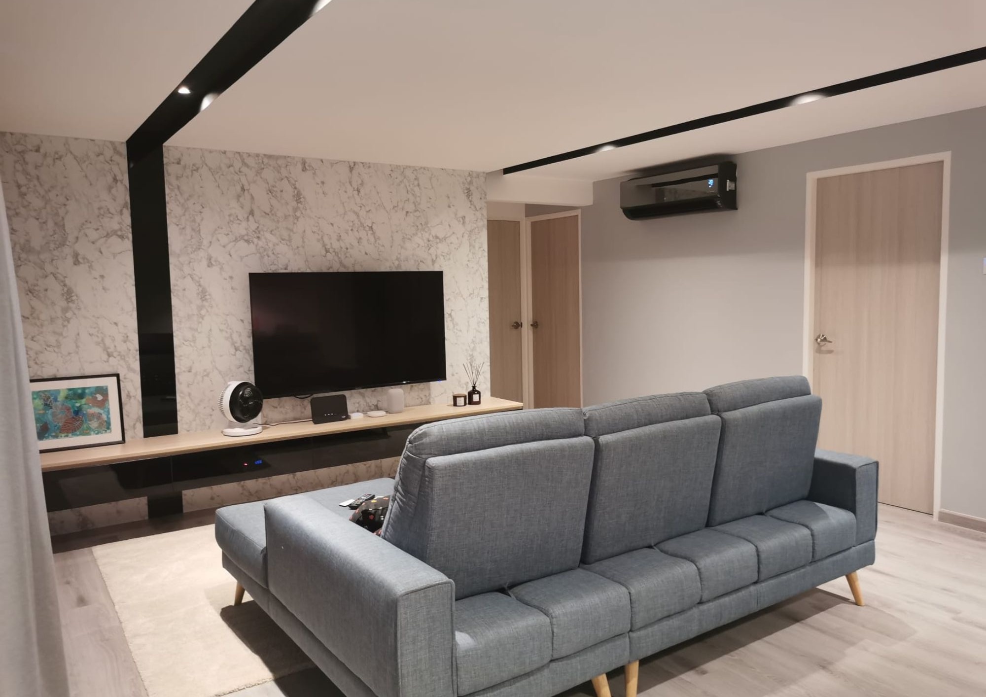 Modern Scandinavian jumbo HDB renovation in Woodlands Singapore